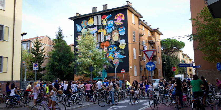 biciclettata tra i murales 2016