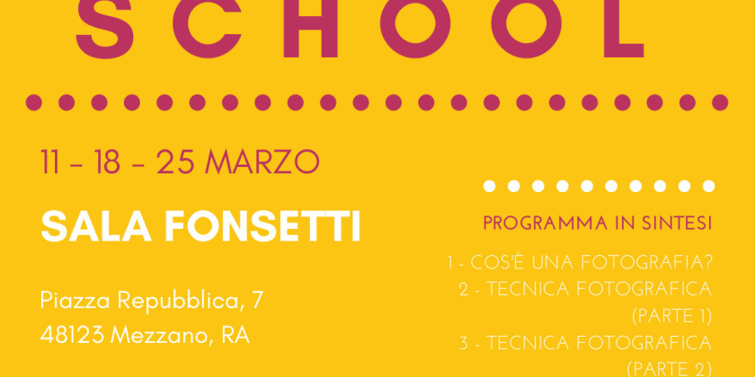 locandina camera school Mezzano