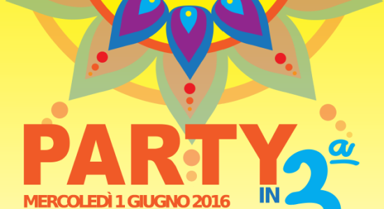 locandina party in terza