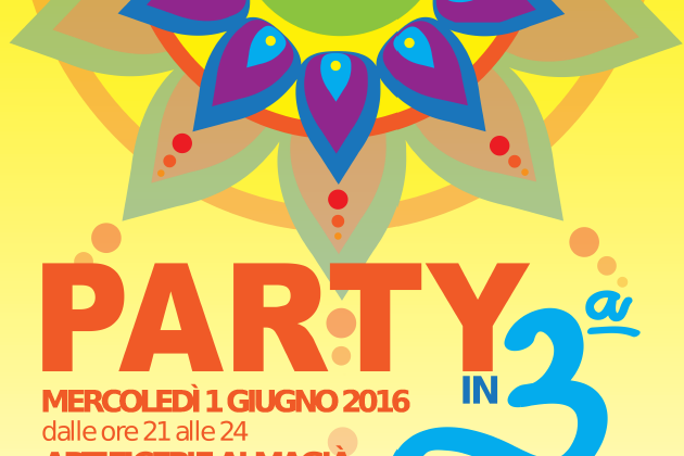locandina party in terza