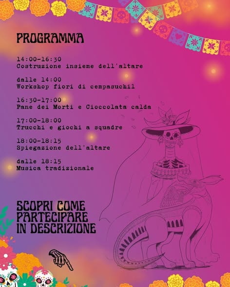 dia de los muertos programma